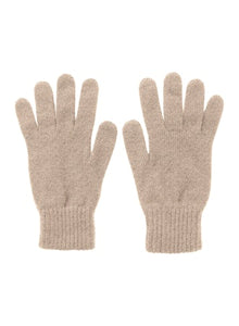 Gants en jersey de cachemire couleur frêne