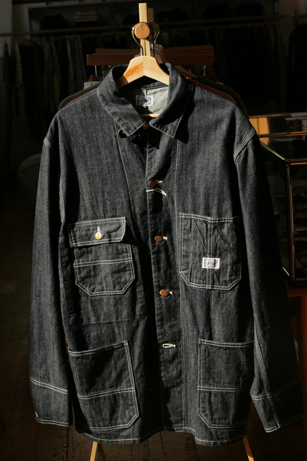 THE FLAT HEAD - 10oz Selvedge Indigo Denim Coverall FN-OJ-DC001 - Tempo