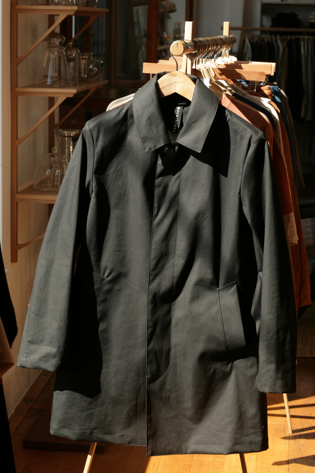 MACKINTOSH - CAMBRIDGE HOOD RAINTEC COTTON COAT | BLACK | GMC-111 - Tempo