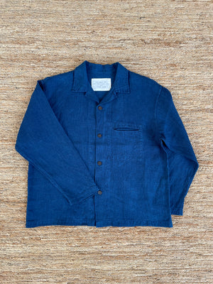 Hemp Long-Sleeve Shirt | Organic Indigo Hand-Dyed - Tempo