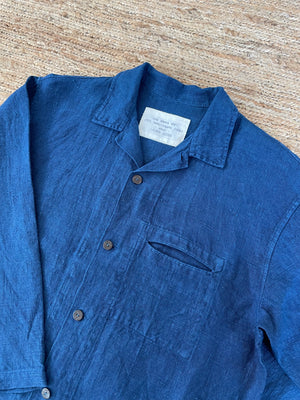 Hemp Long-Sleeve Shirt | Organic Indigo Hand-Dyed - Tempo