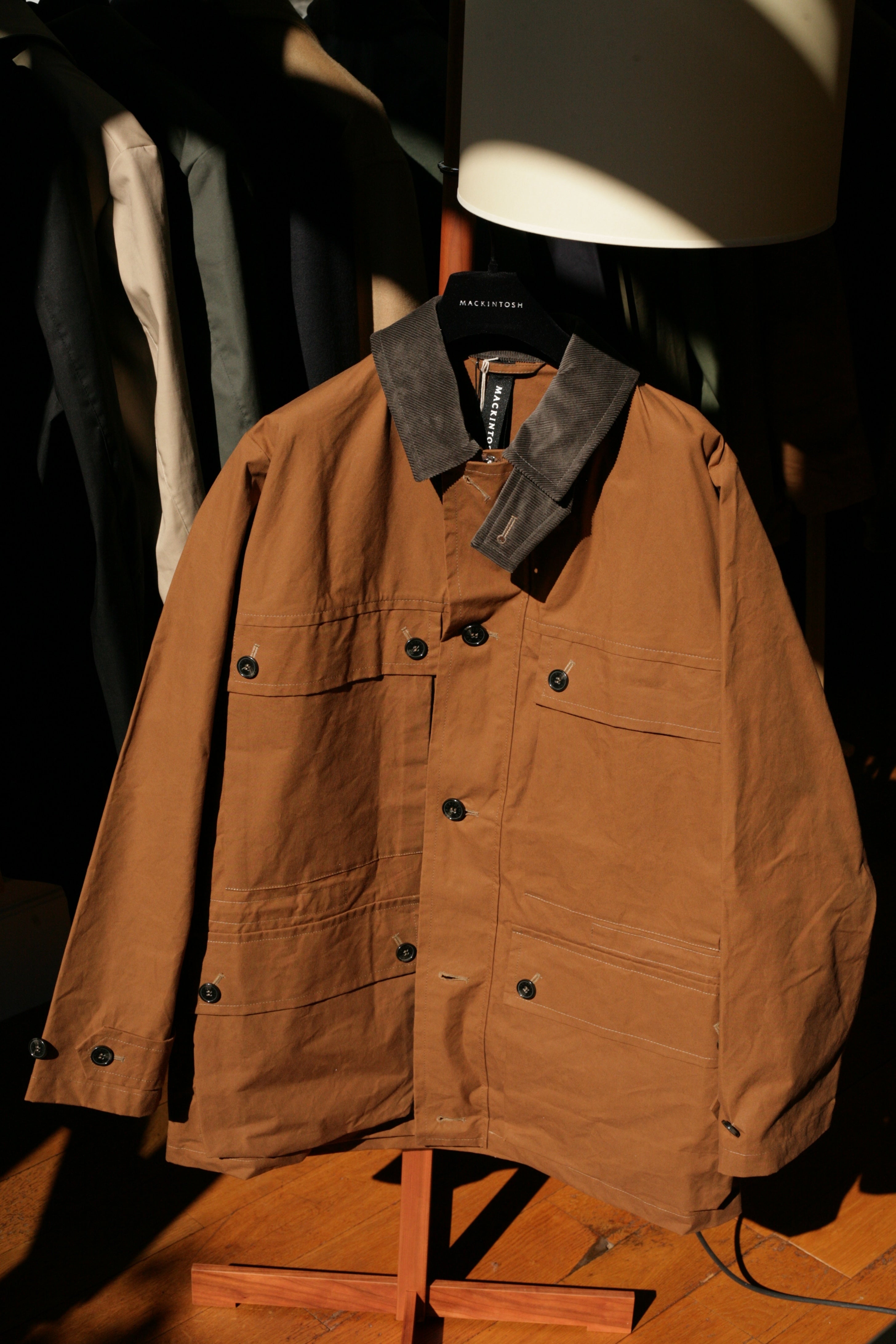 MACKINTOSH - Country Tobacco Waxed Cotton Coat - Tempo