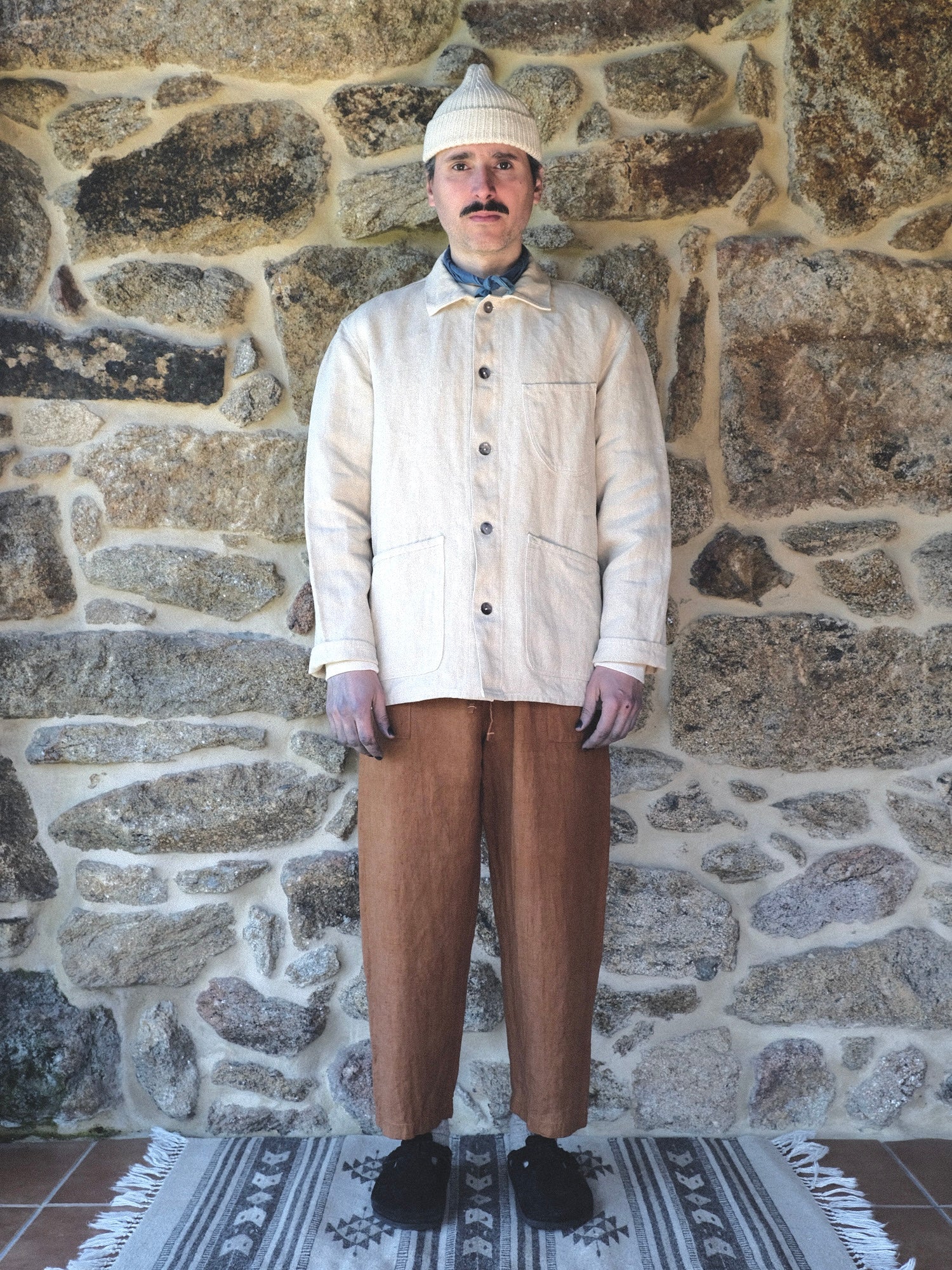 Cutch Hand-Dyed Hemp Easy Trousers - Tempo