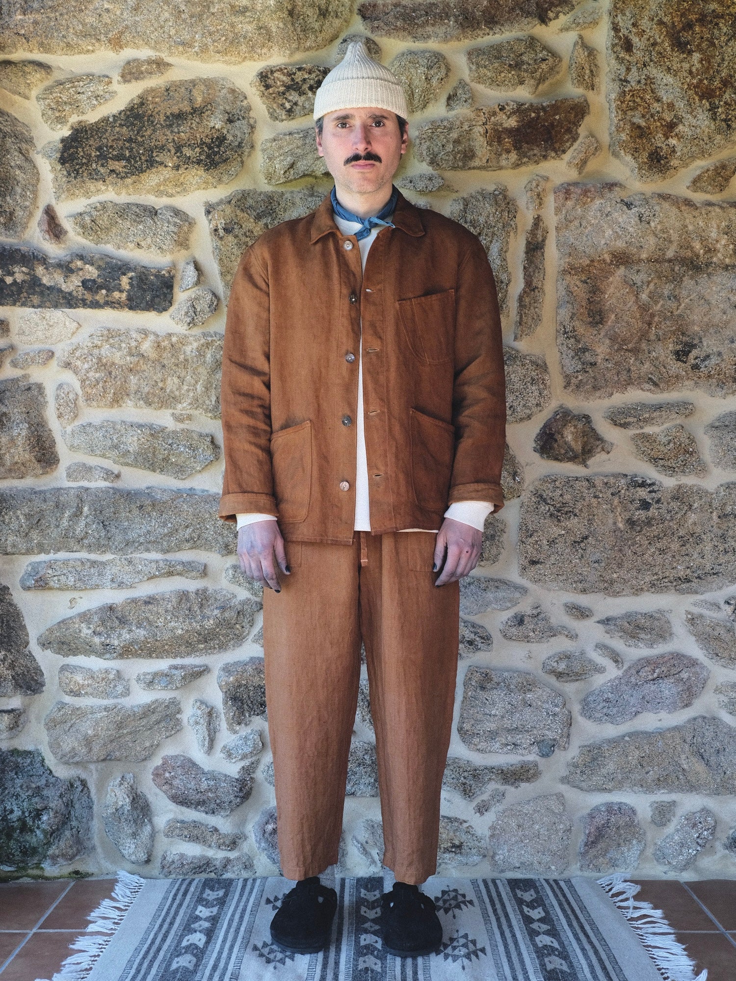 Cutch Hand-Dyed Hemp Easy Trousers - Tempo