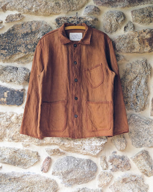 Cutch Hand-Dyed Hemp Work Jacket - Tempo