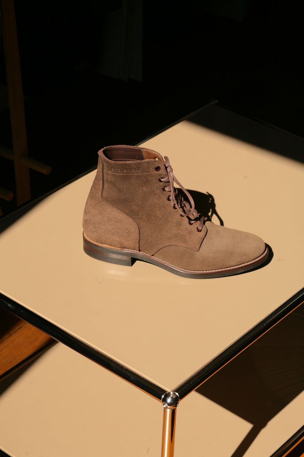 BROTHER BRIDGE - ESCAPE II Service Boots in Chestnut Brown Nakamura Chinnosuke Shote Roughout Cowhide - Tempo