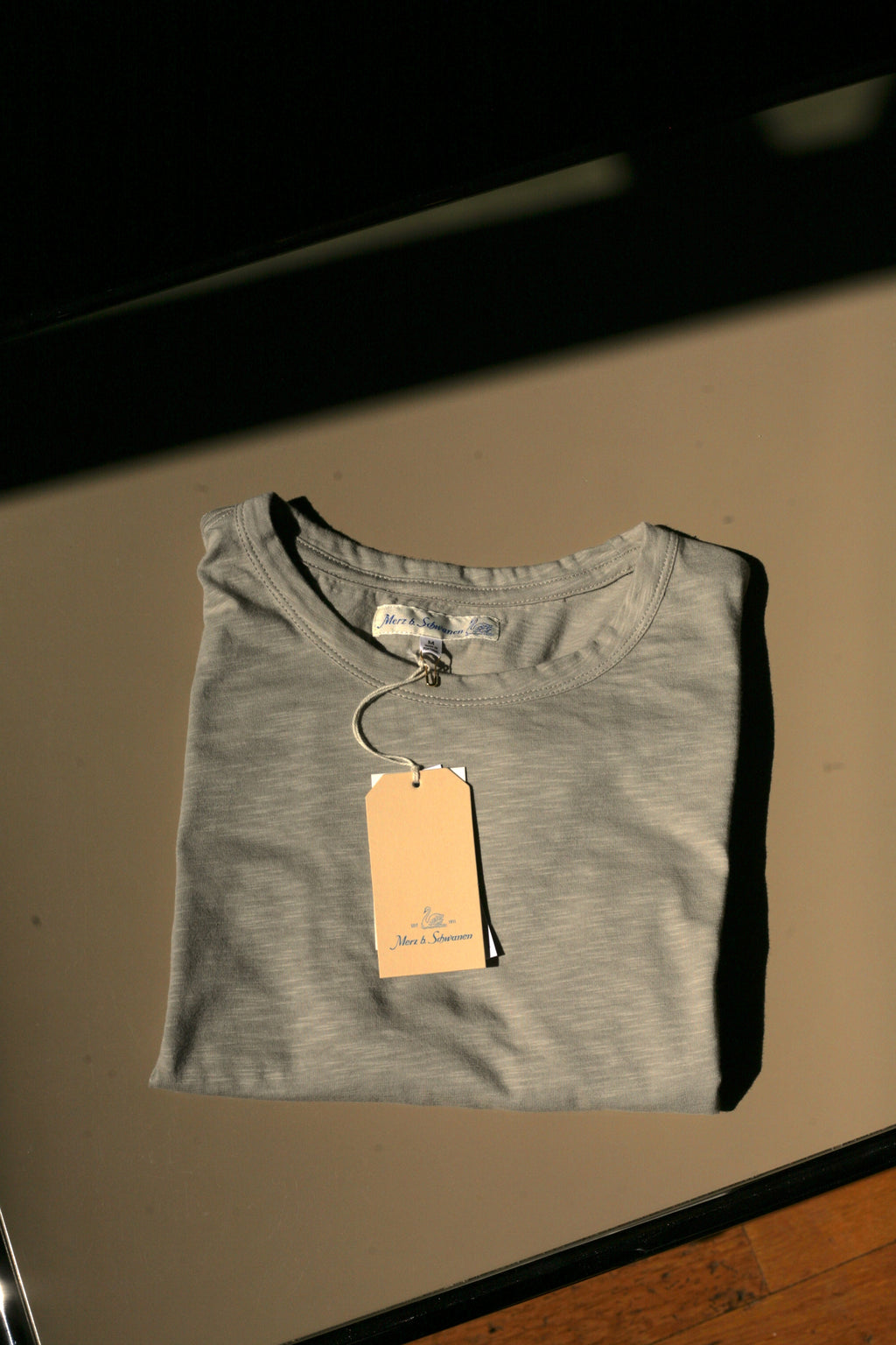 MERZ B. SCHWANEN - PIMA Cotton Women's T-shirt 3.8oz Relaxed Fit Greige WSCT20 - Tempo