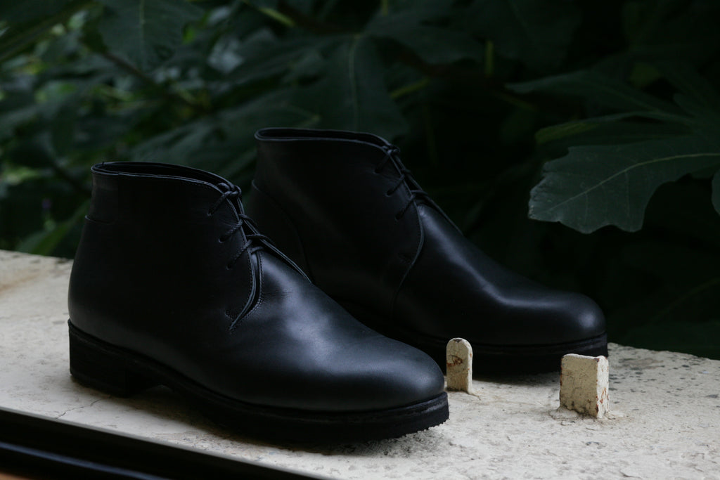 PETROSOLAUM - Connect Chukka in Black Pit Oil Calf - Tempo