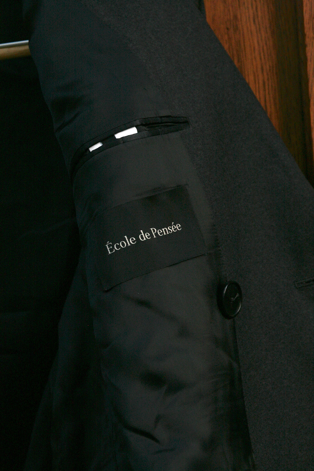 École de Pensée x Tempo Design Store - Double Breasted Peak Lapel Pure Wool Jacket - Vitale Barberis Canonico - Tempo