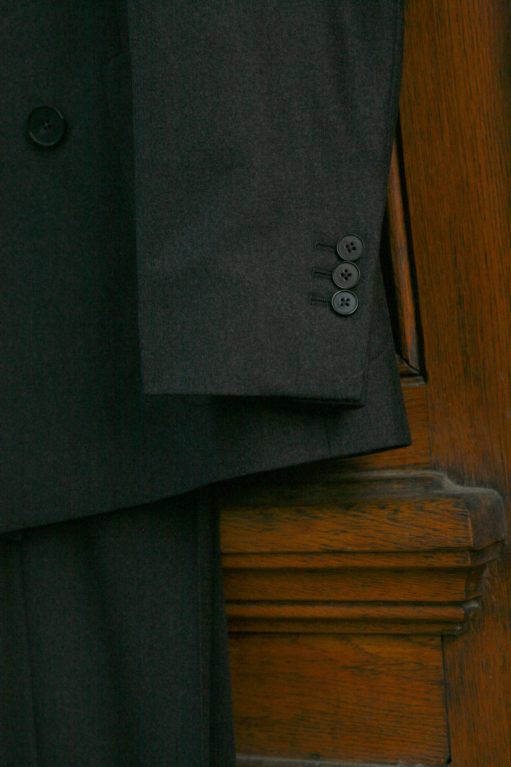 École de Pensée x Tempo Design Store - Double Breasted Peak Lapel Pure Wool Jacket - Vitale Barberis Canonico - Tempo