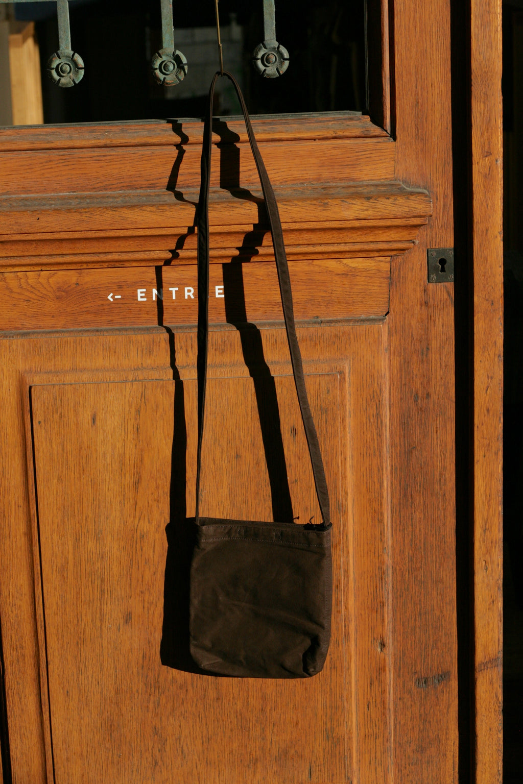 YOKO SAKAMOTO - RESEARCHER BAG SMALL NUBUCK COWHIDE BROWN - Tempo