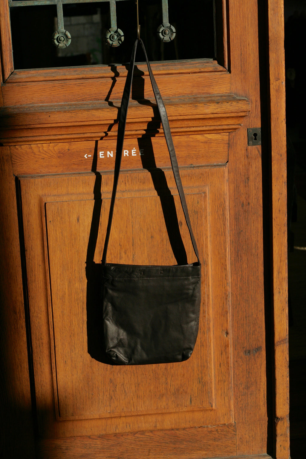 YOKO SAKAMOTO - RESEARCHER BAG MEDIUM FULL GRAIN COWHIDE BROWN - Tempo