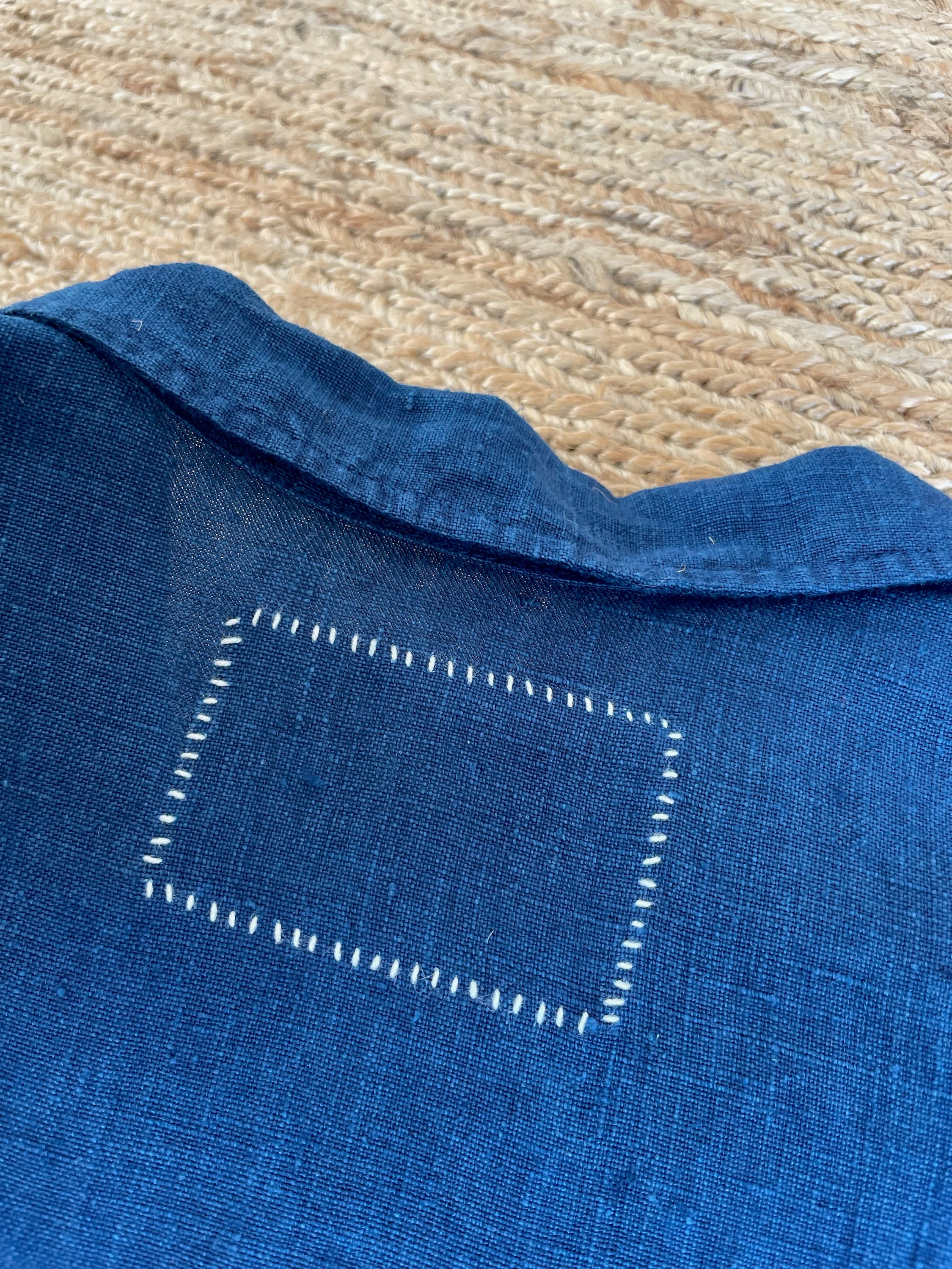 Hemp Short-sleeve Shirt | Organic Indigo Hand-dyed - Tempo