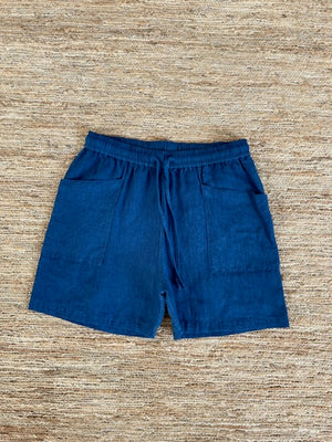 Organic Indigo Hand-Dyed Hemp Shorts - Tempo