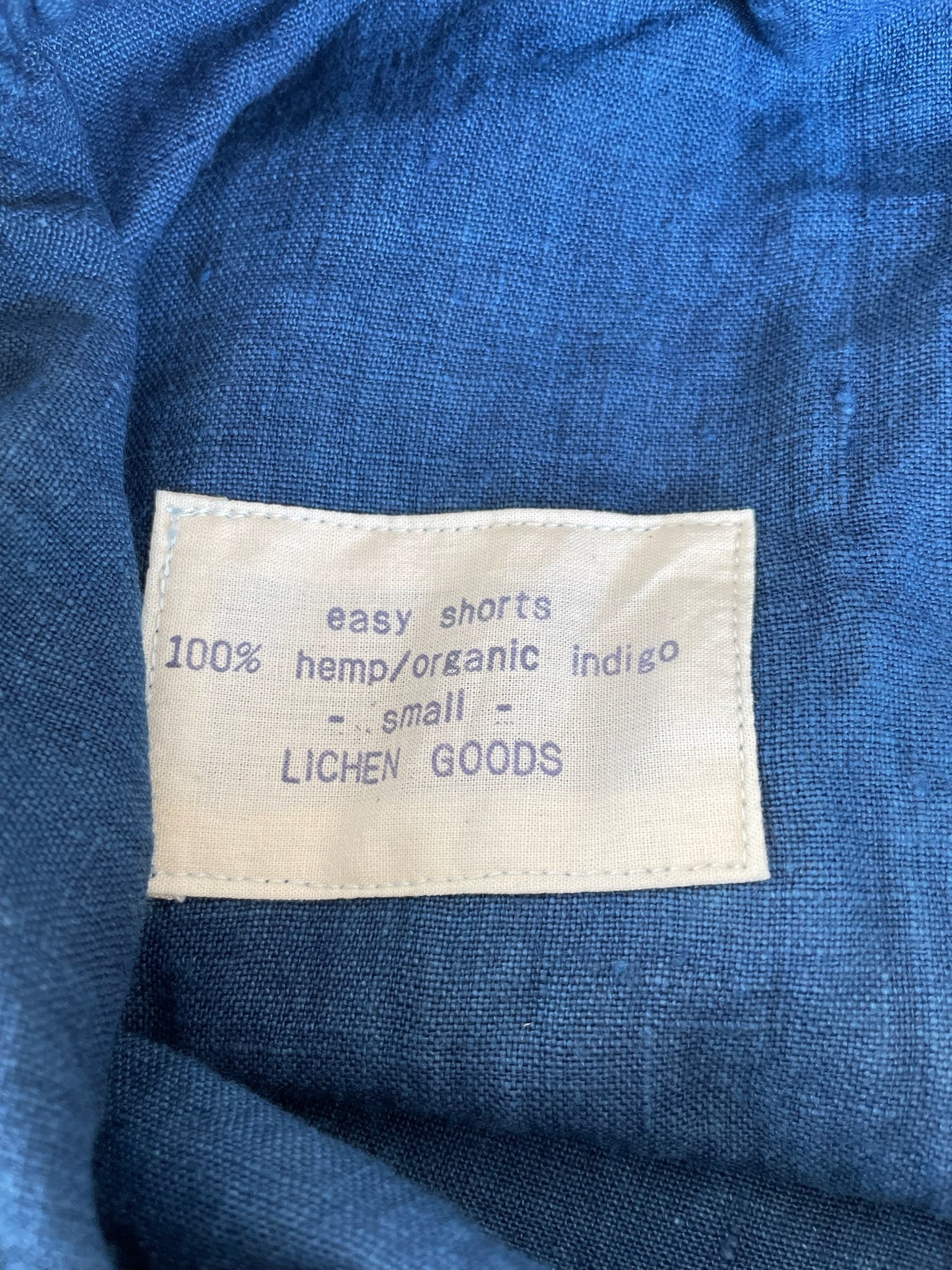 Organic Indigo Hand-Dyed Hemp Shorts - Tempo