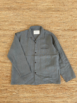 Hemp Long-sleeve Shirt | Oak Gall  & Iron Hand-dyed - Tempo