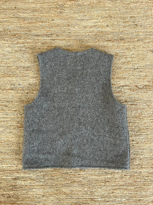 Liner Vest | Handmade Natural Wool Felt