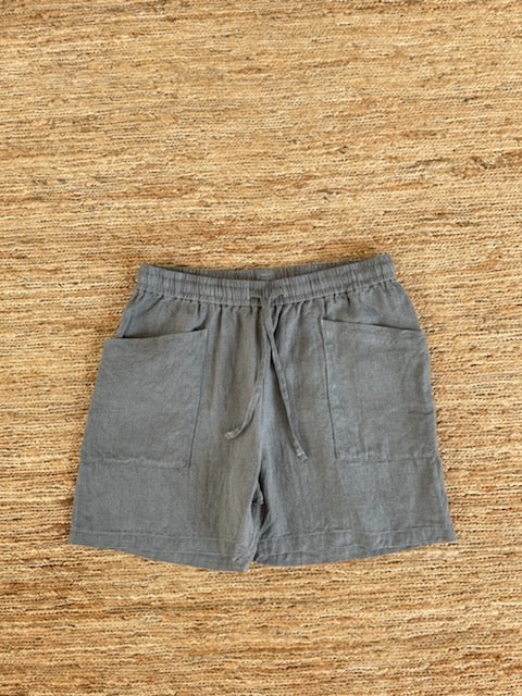 Oak Gall & Iron Hand-Dyed Hemp Easy Shorts - Tempo