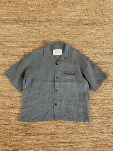 Hemp Short-sleeve Shirt | Oak Gall  & Iron Hand-dyed