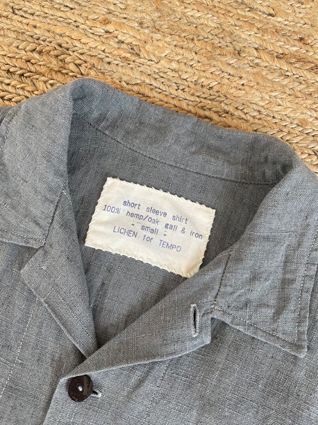 Hemp Long-sleeve Shirt | Oak Gall  & Iron Hand-dyed - Tempo