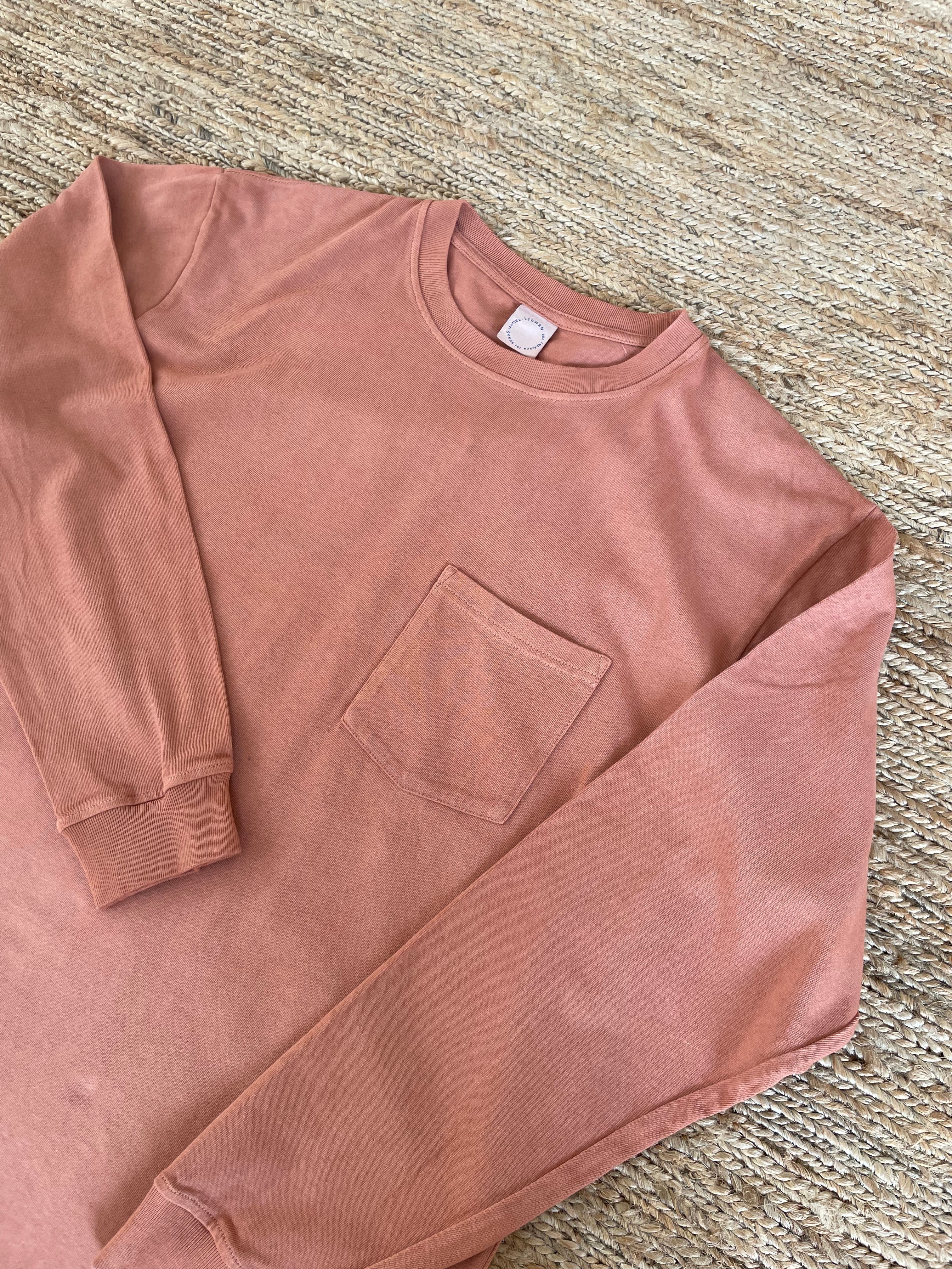 Cotton Long-sleeve T-Shirt | Cutch & Madder Hand-dyed