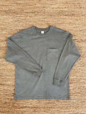 Cotton Long-sleeve T-Shirt | Myrobalan & Iron Hand-dyed - Tempo