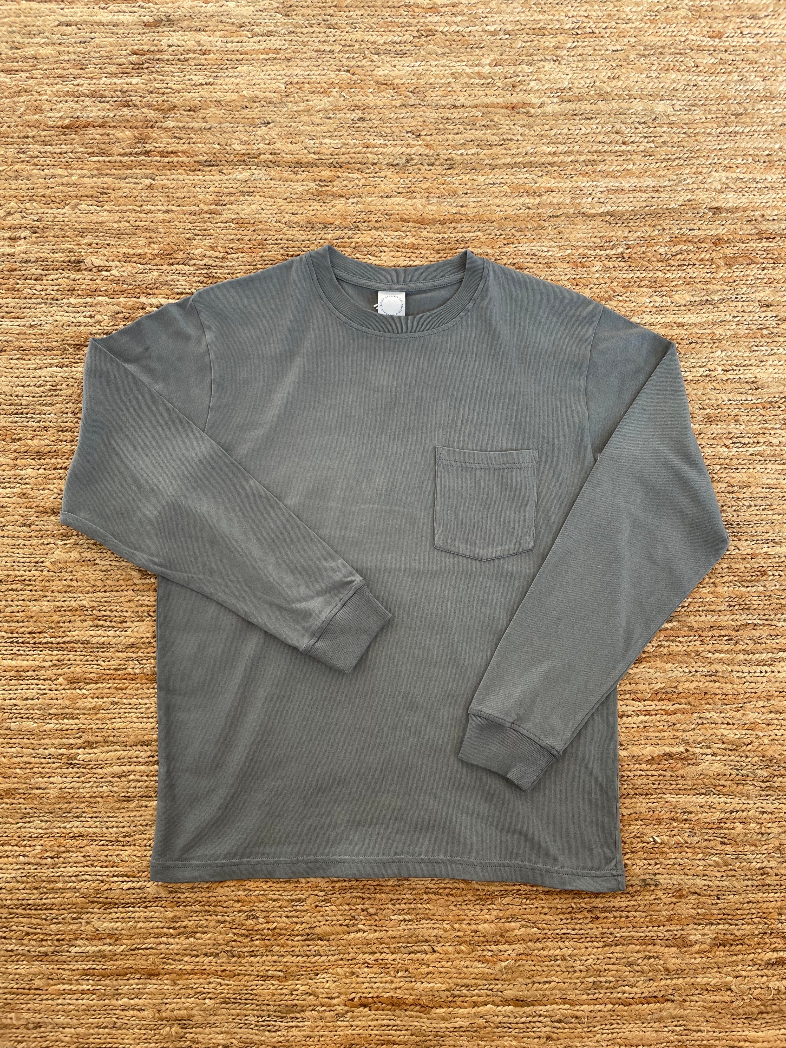 Cotton Long-sleeve T-Shirt | Oak Gall & Iron Hand-dyed