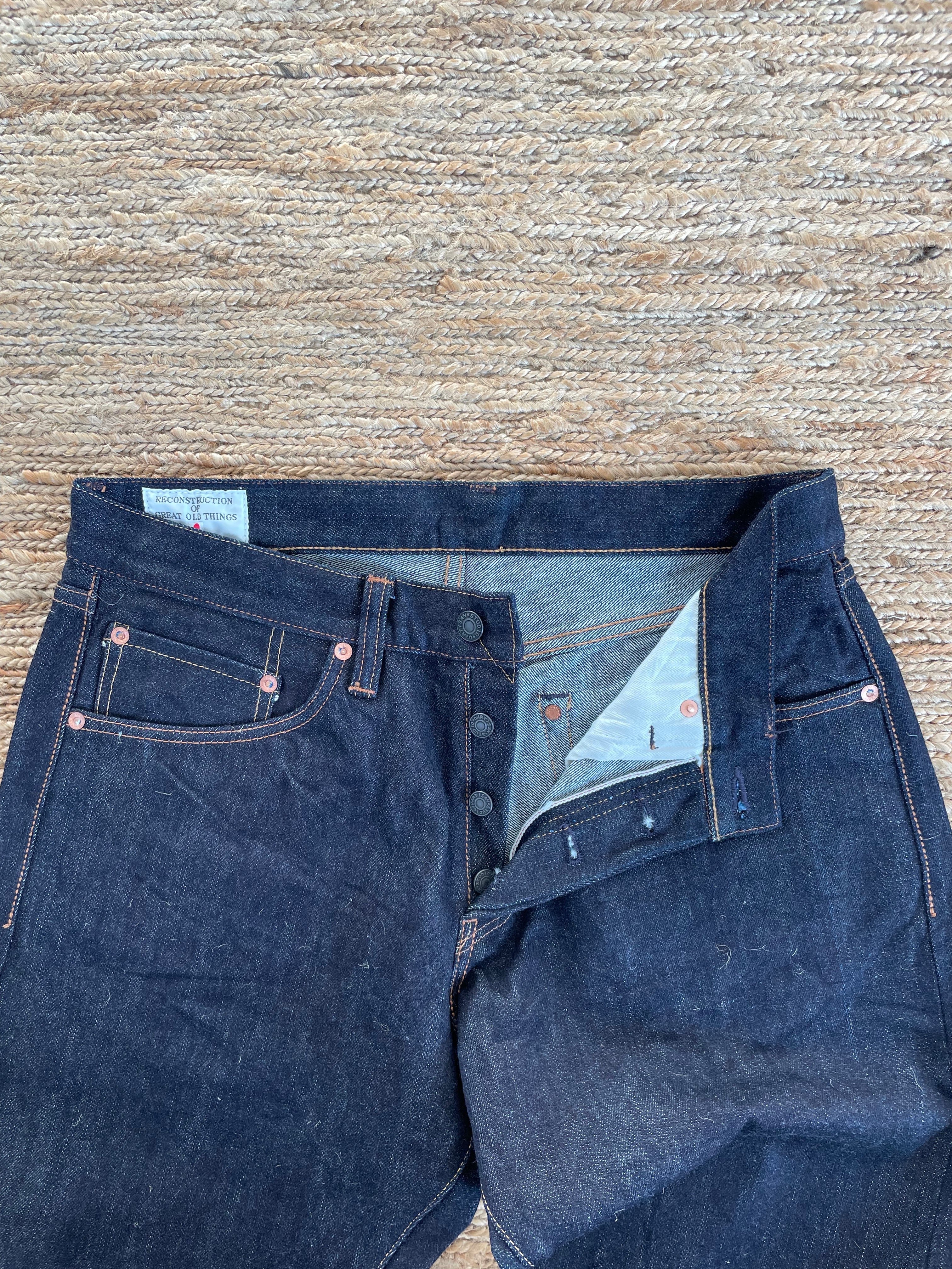 Suvin Gold Jeans - High Rise Tapered - One Wash - Tempo