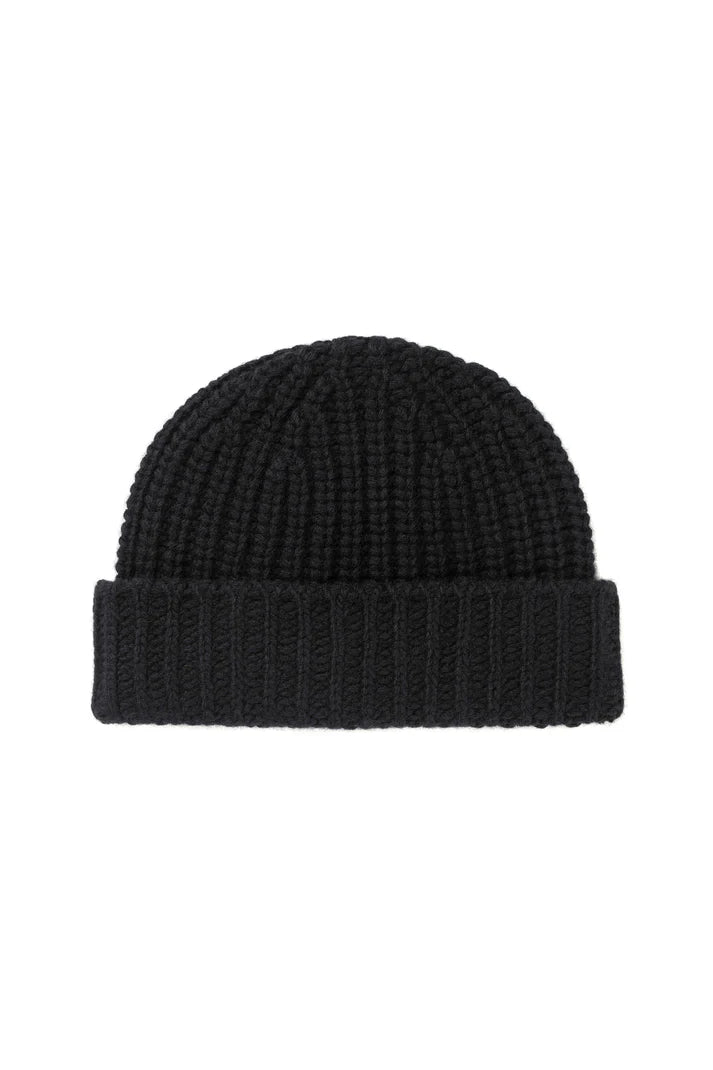 JOHNSTONS OF ELGIN - Chunky Rib Cashmere Beanie - Tempo