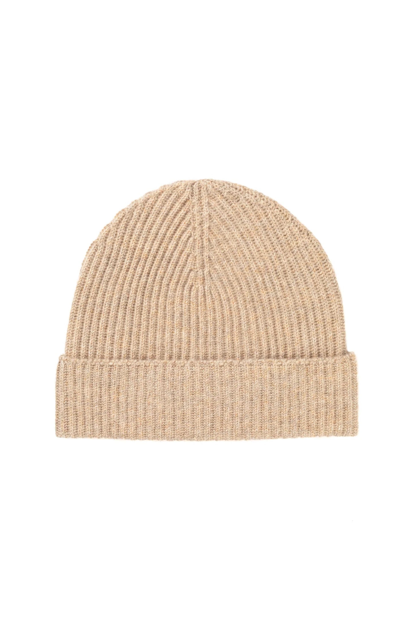 JOHNSTONS OF ELGIN - Oatmeal Ribbed Cashmere Beanie - Tempo