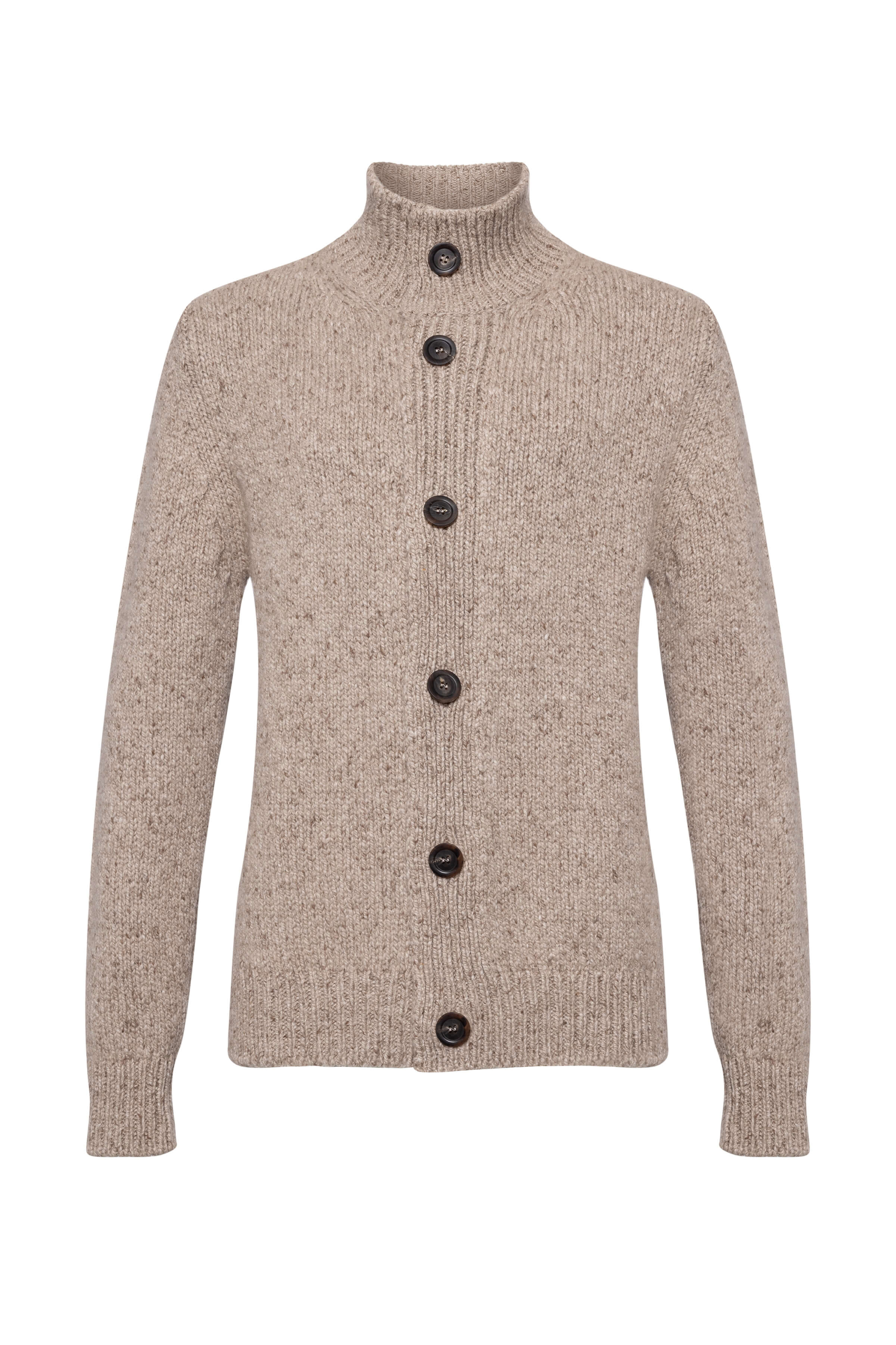 Donegal Cashmere Cardigan in Ash