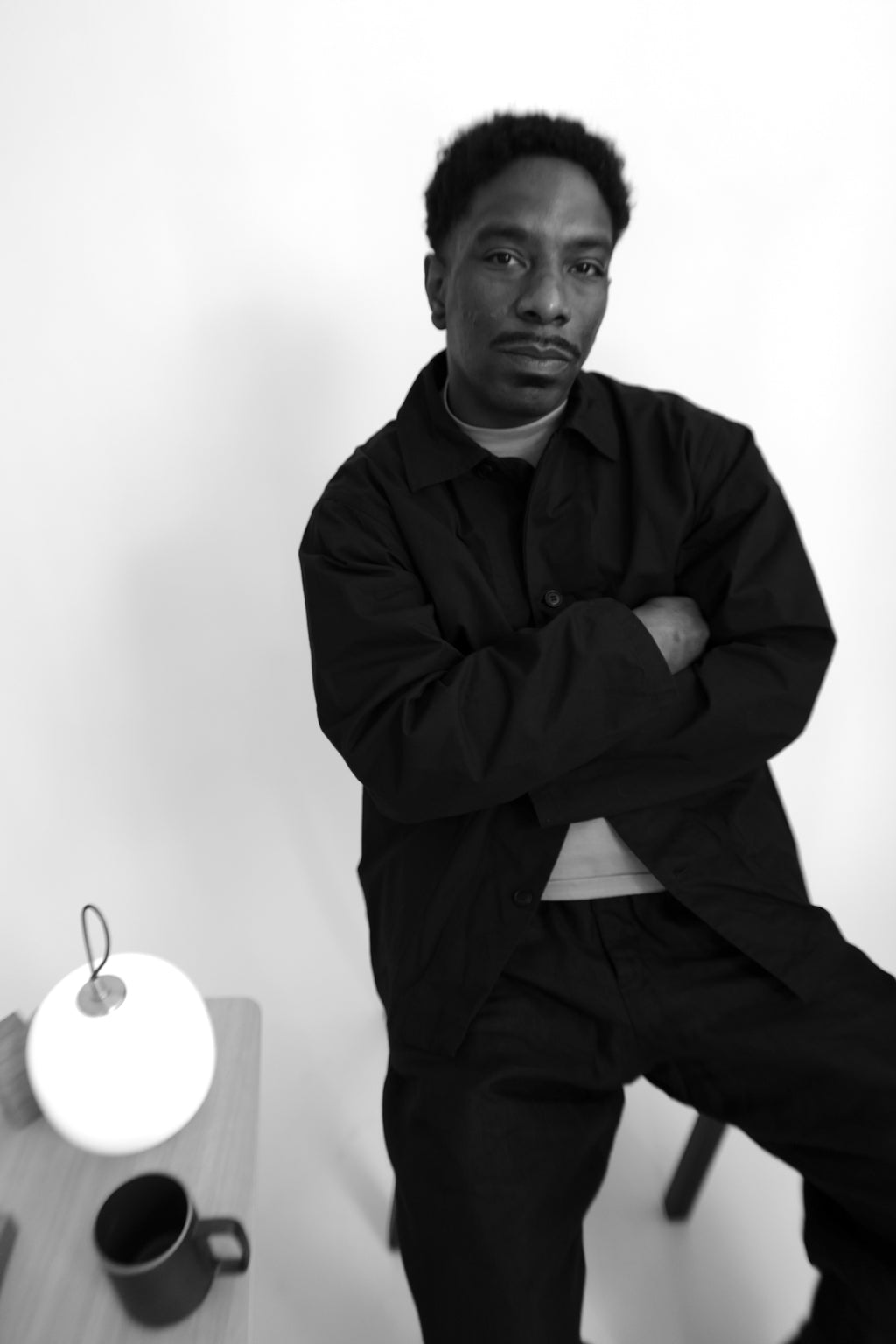 MARK S. - Cotton Work Jacket in Black - Tempo