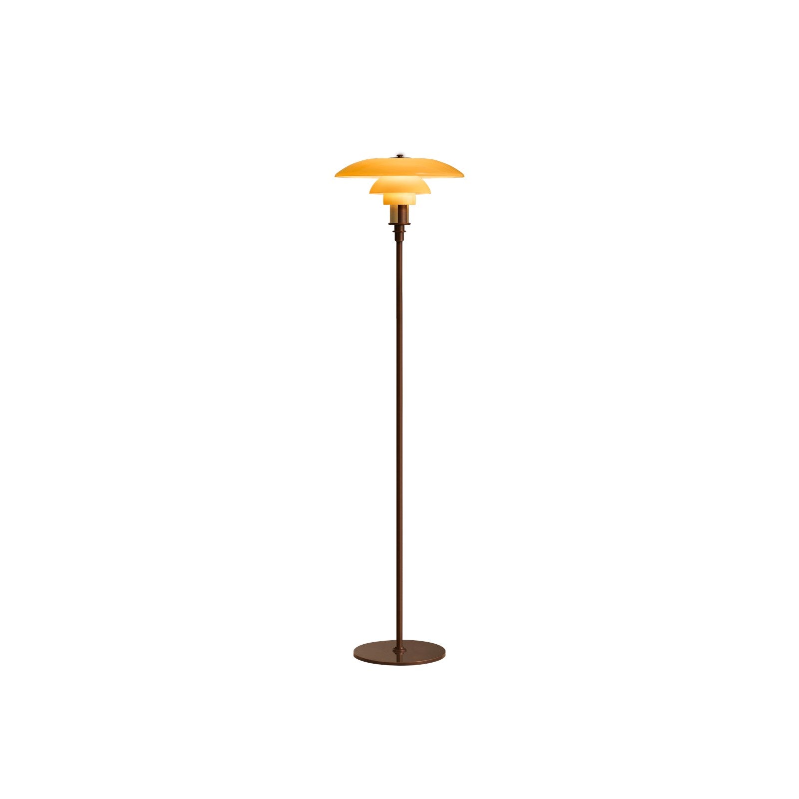 LAMPADAIRE PH 3½-2½ EN LAITON VIEILLI 