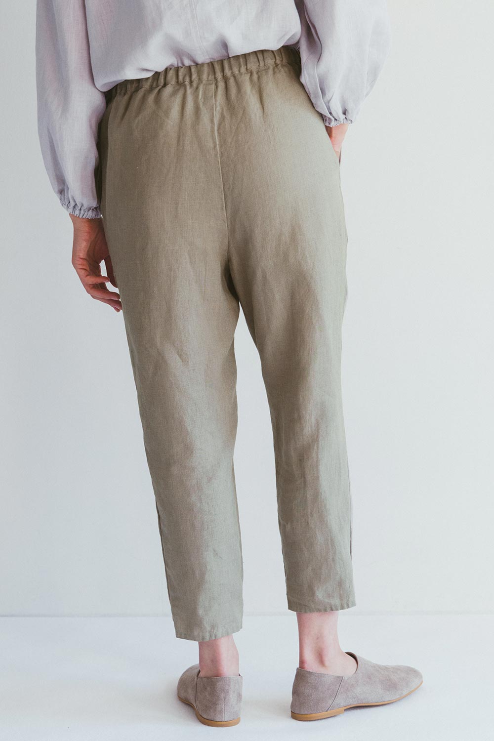 Robin Linen Pants in Ash Grey