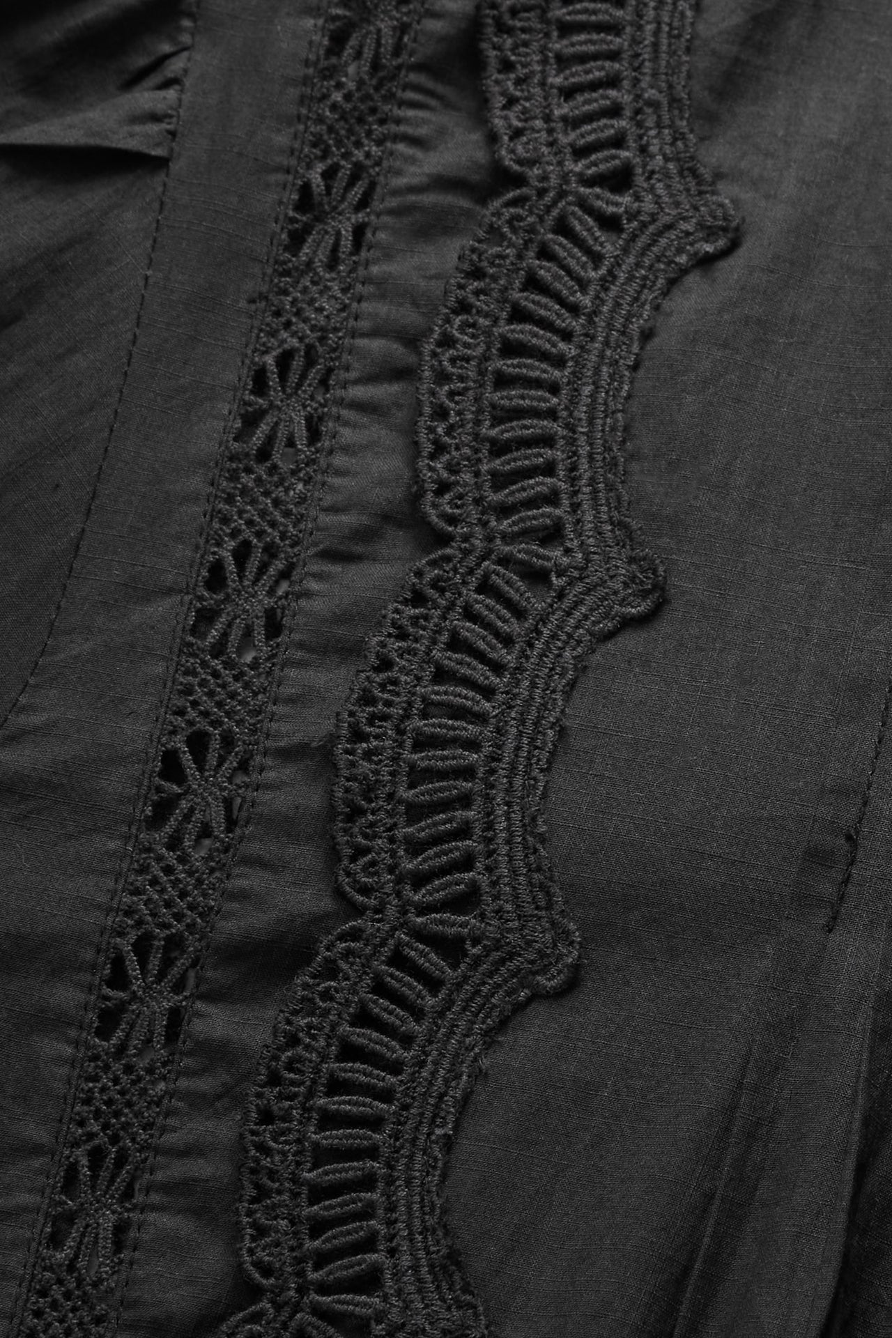 SKALL STUDIO - Leaf Organic Cotton Blouse in Black - Tempo