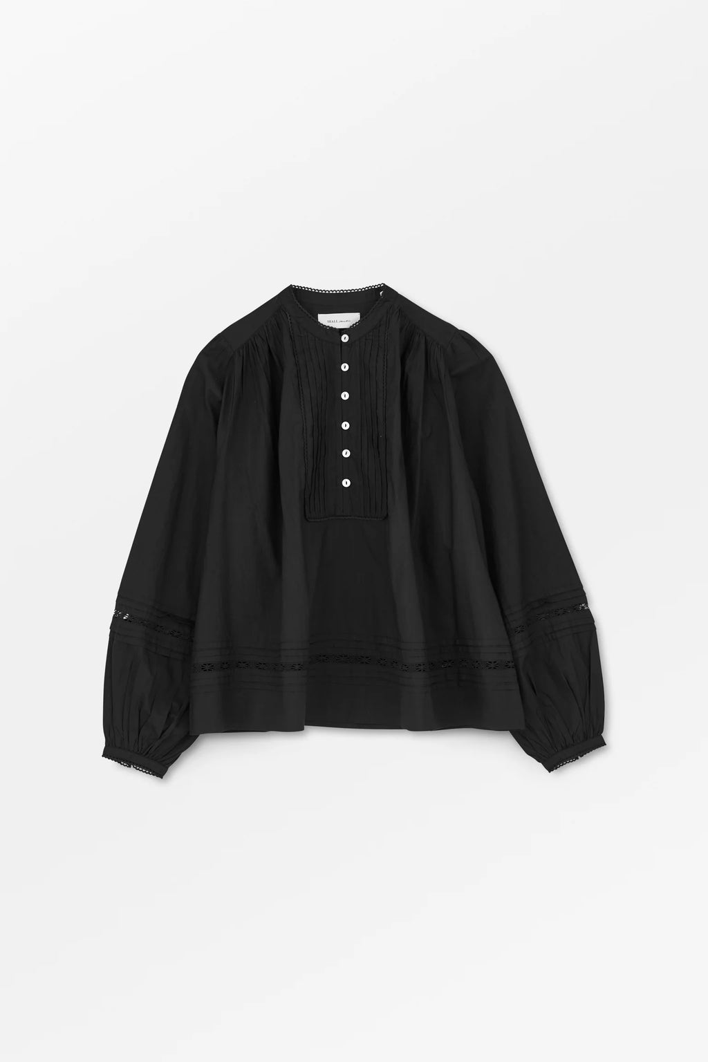 SKALL STUDIO - Leaf Organic Cotton Shirt in Black - Tempo