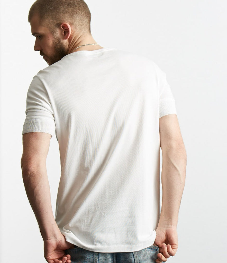 THE ORIGINALS | 207 Loopwheeled Henley 7.2oz Classic Fit in White