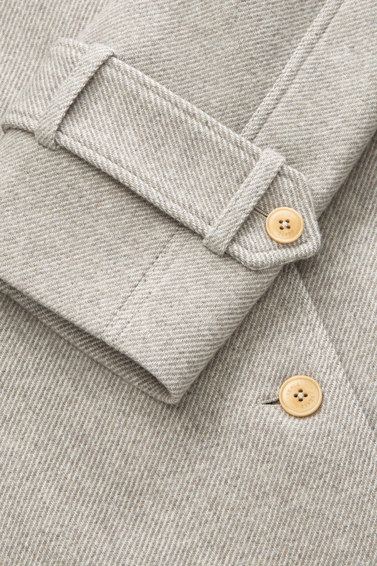 SKALL STUDIO - Macy Wool Coat in Warm Grey Twill - Tempo