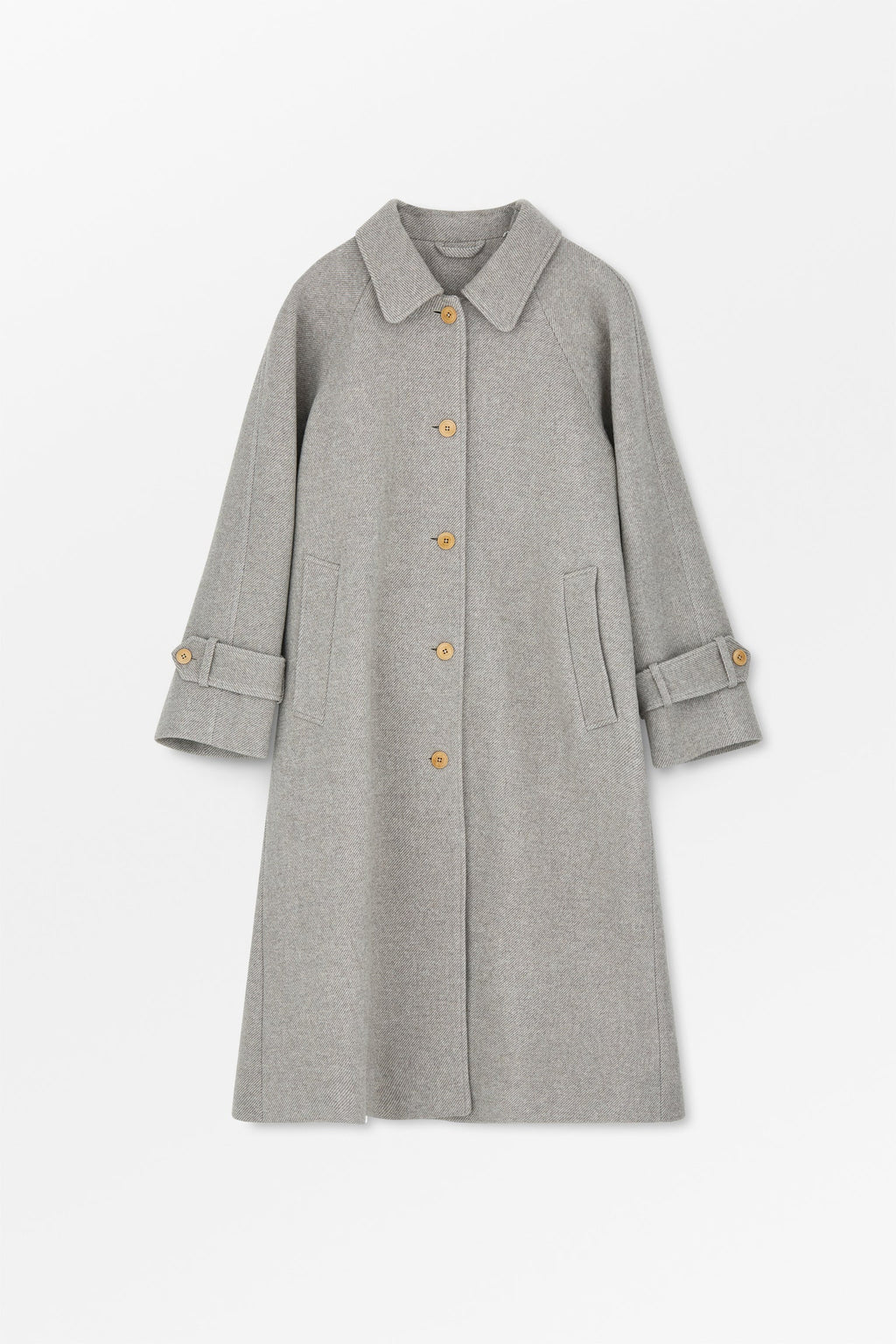 SKALL STUDIO - Macy Wool Coat in Warm Grey Twill - Tempo