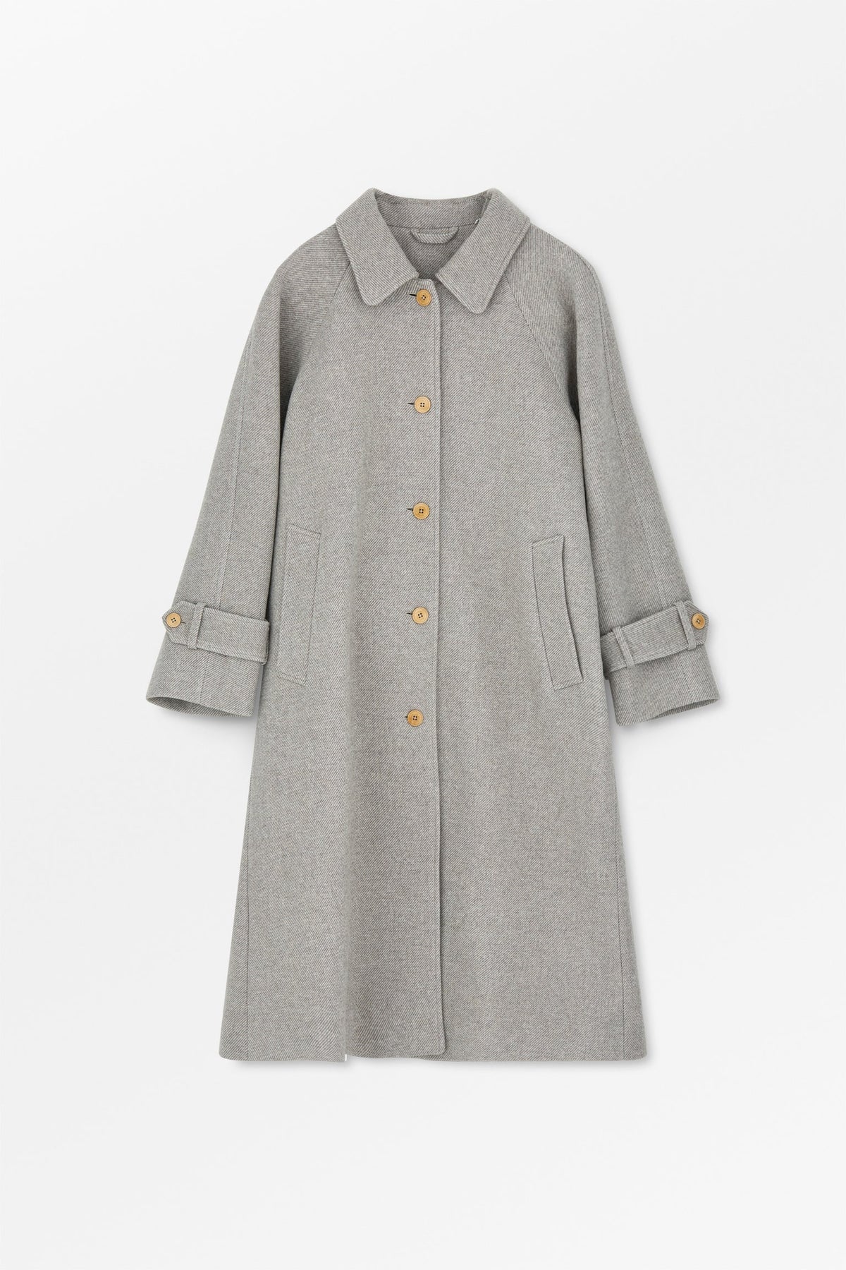 SKALL STUDIO - Macy Wool Coat in Warm Grey Twill - Tempo