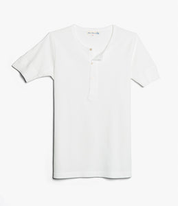 THE ORIGINALS | 207 Loopwheeled Henley 7.2oz Classic Fit in White