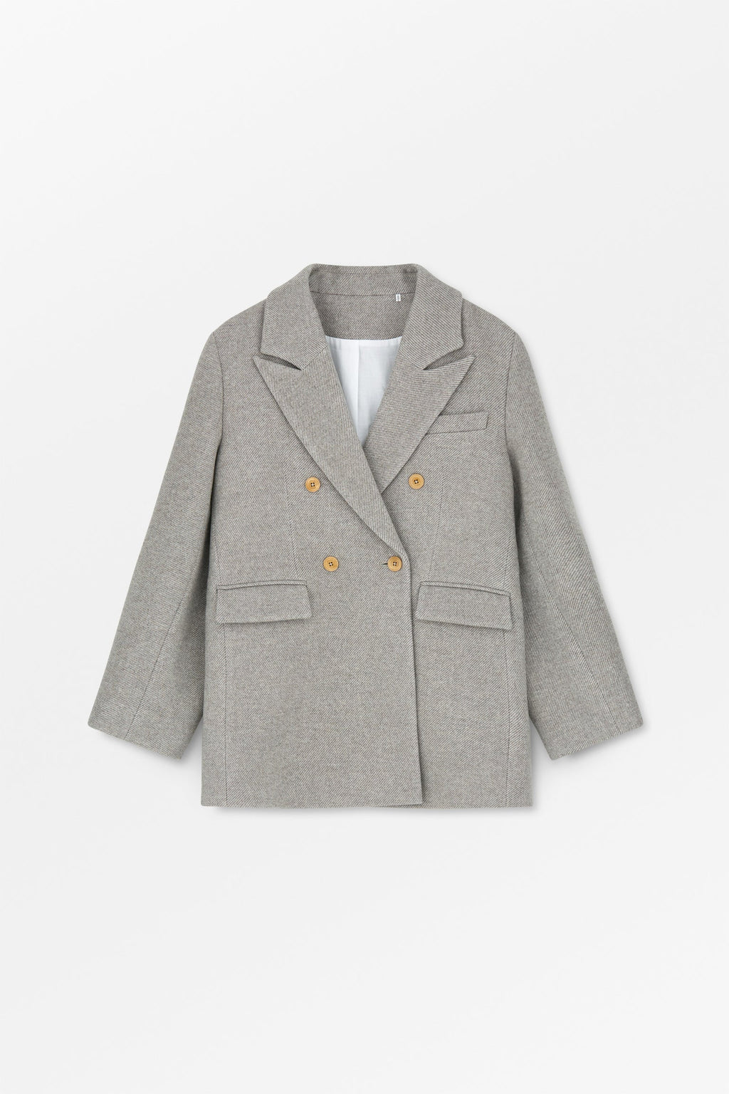 SKALL STUDIO - Mick Wool Blazer in Warm Grey Twill - Tempo