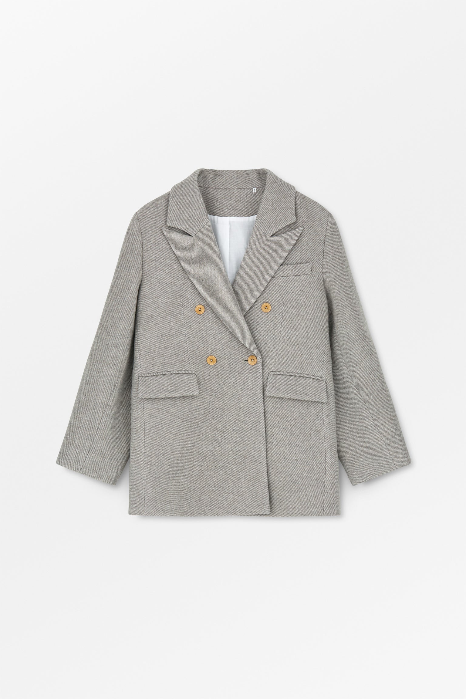 SKALL STUDIO - Mick Wool Blazer in Warm Grey Twill - Tempo