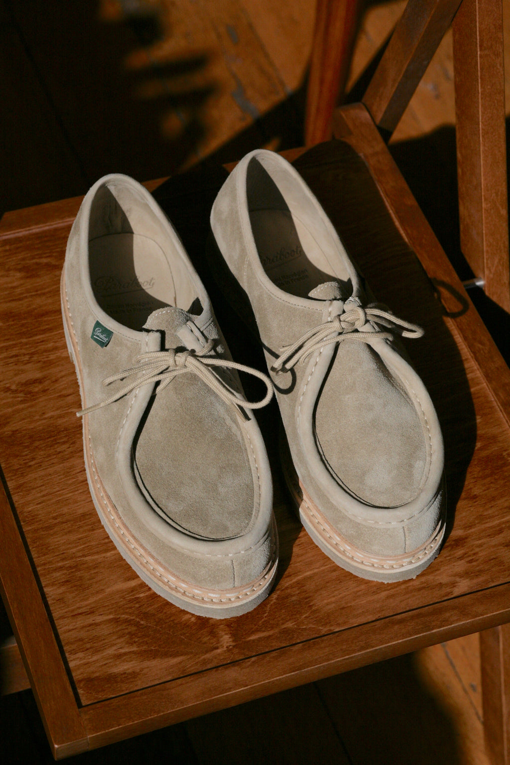 PARABOOT - Micka Ario Miel Velours Sand Gum Sole - Tempo