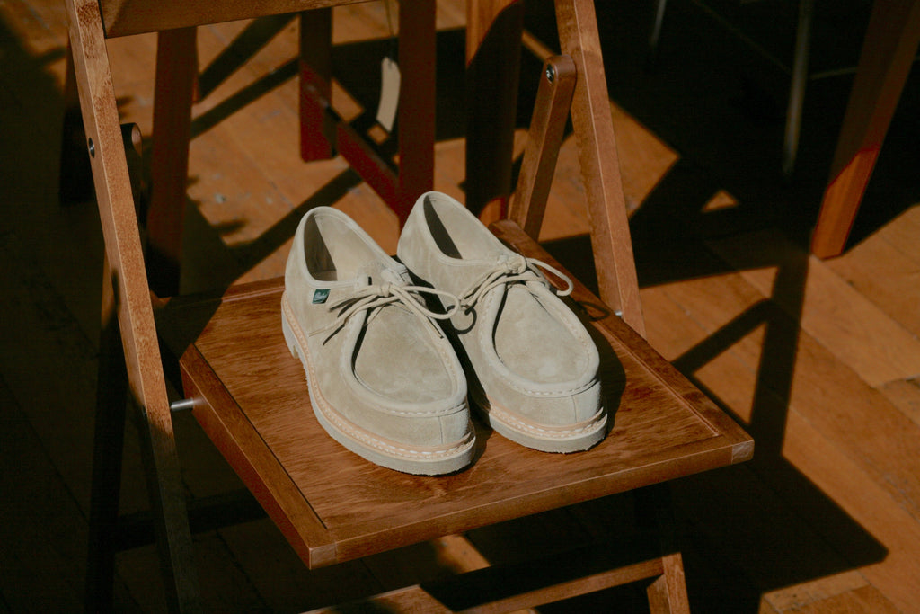 PARABOOT - Micka Ario Miel Velours Sand Gum Sole - Tempo