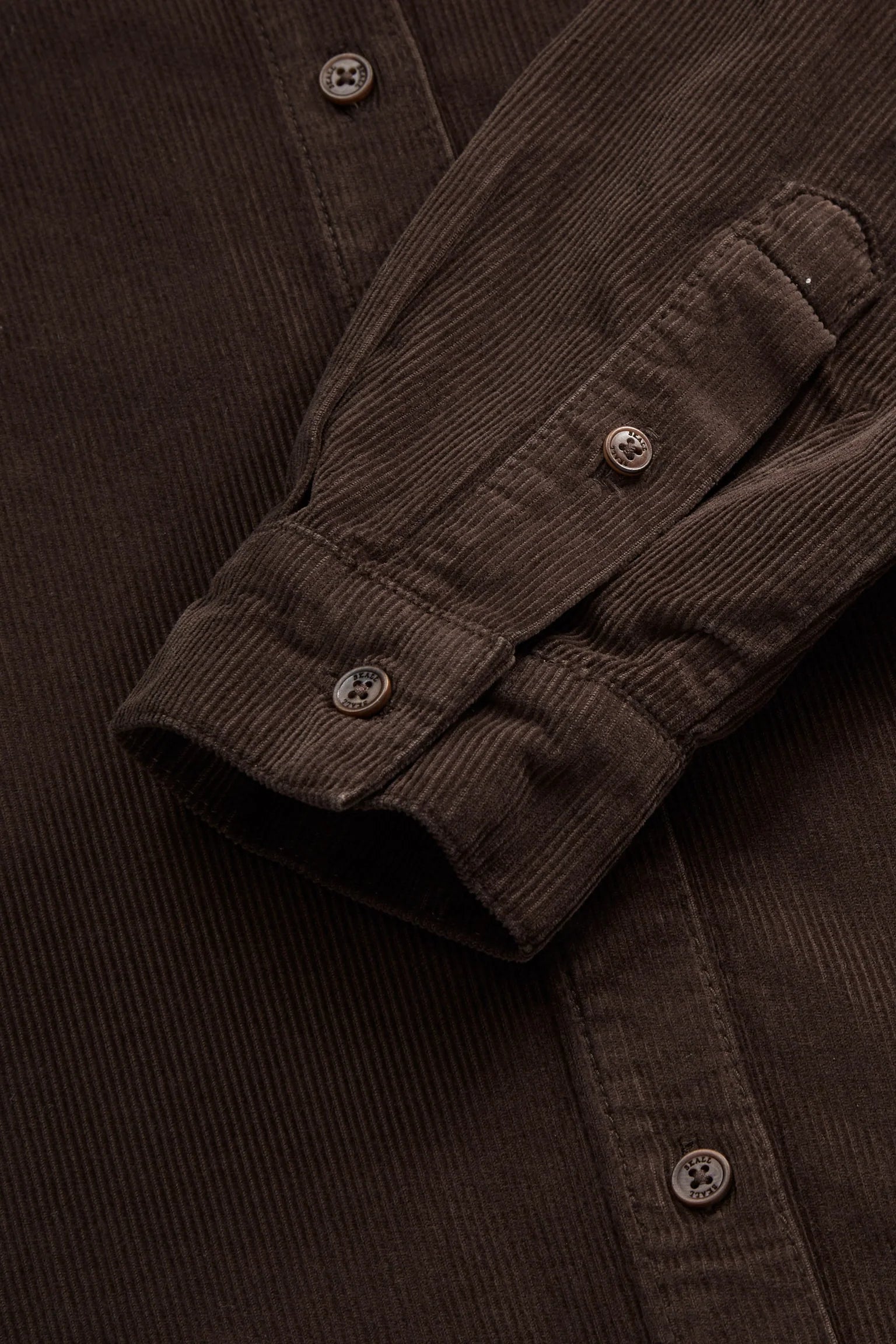 SKALL STUDIO - Millington Organic Cotton Corduroy Shirt in Dark Brown - Tempo
