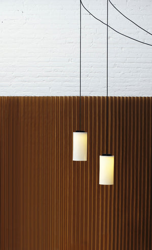 Cirio Simple Pendant Lamps in Porcelain or Brass - Tempo