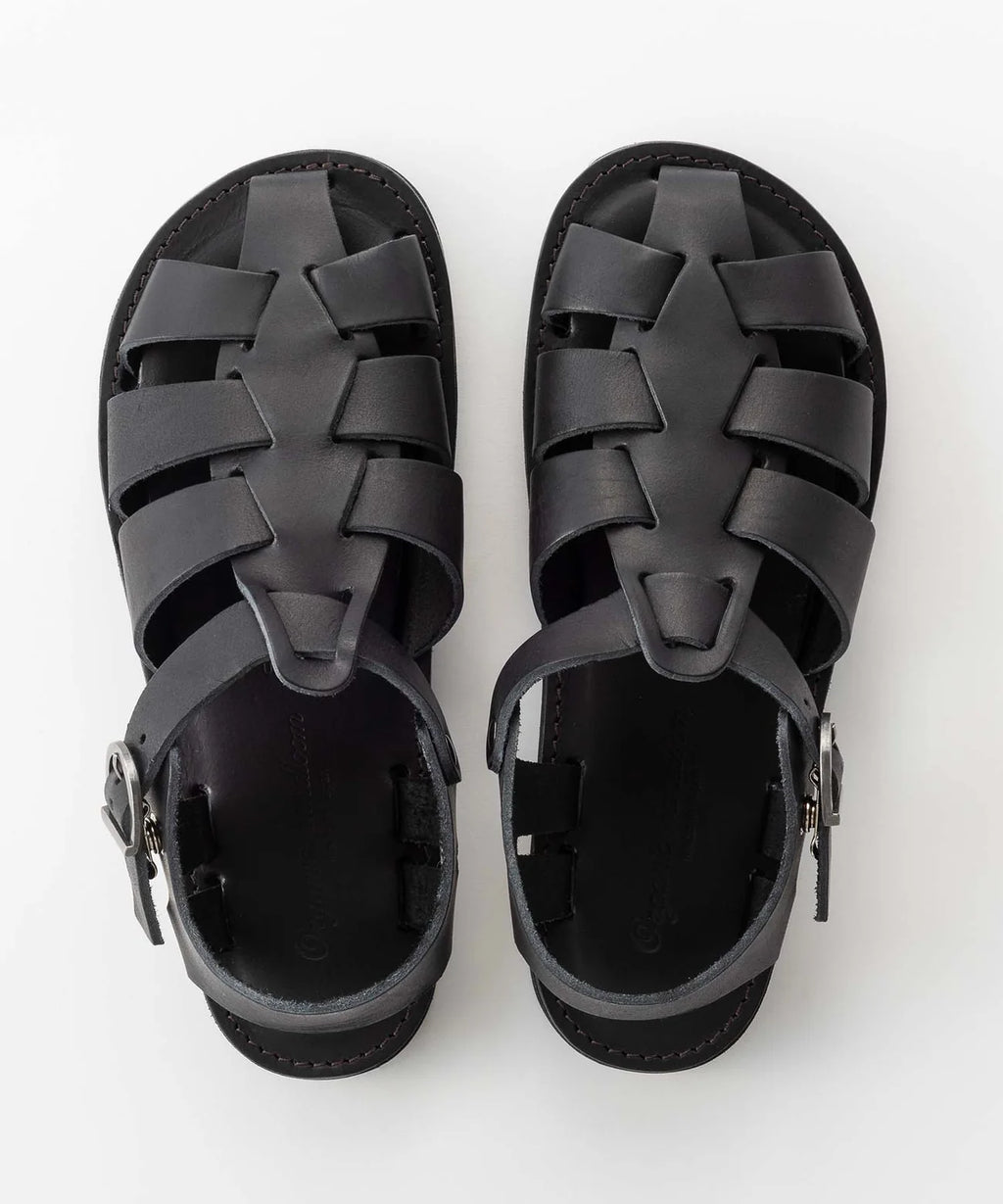 ORGANIC HANDLOOM - Pre-Order: Gurkha in Oiled Pull-Up Leather - Black - Tempo