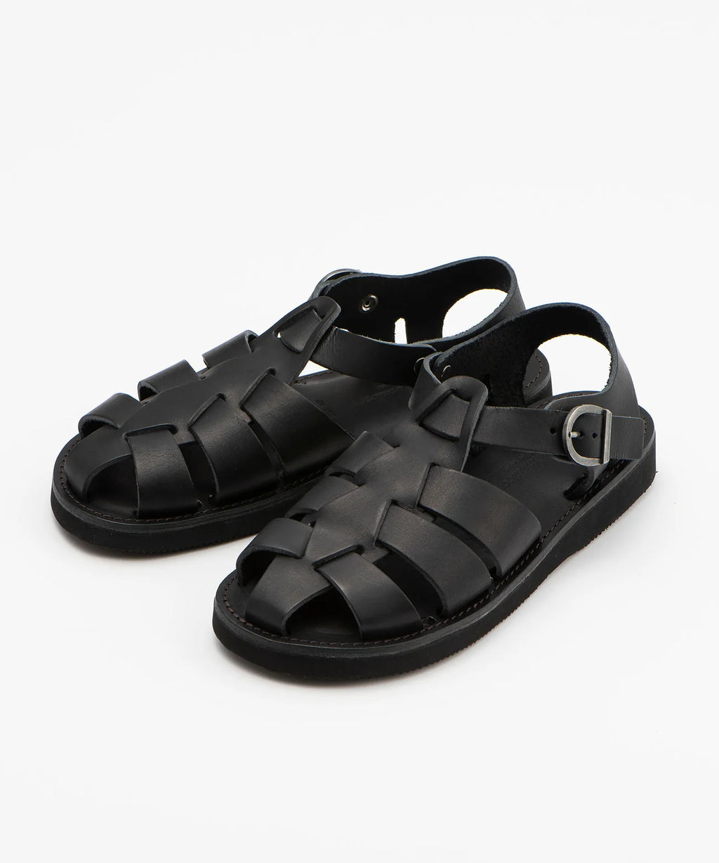 ORGANIC HANDLOOM - Pre-Order: Gurkha in Oiled Pull-Up Leather - Black - Tempo