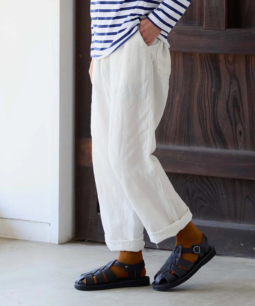 ORGANIC HANDLOOM - Pre-Order: Gurkha in Oiled Pull-Up Leather - Black - Tempo